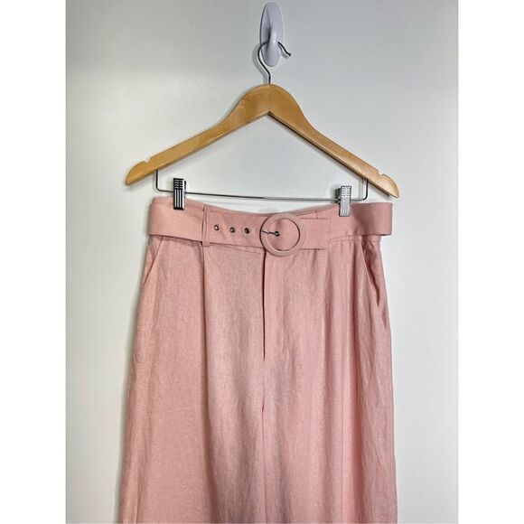 Bardot Pants Womens Lenny Pant in Latte Pink Size Medium‎ Linen Blend NWT - Picture 8 of 10